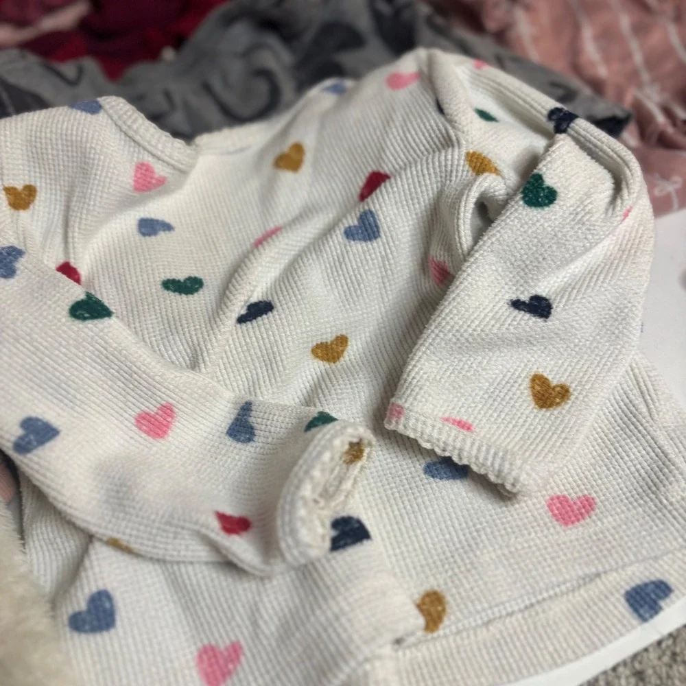 Baby Girl Clothing Lot 6-12M 12M Carters Pekkle Rainbow Heart Shoes Bundle 15pc